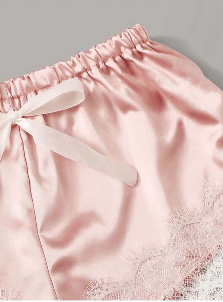 Completino 4 pezzi raso-pizzo Rasiha