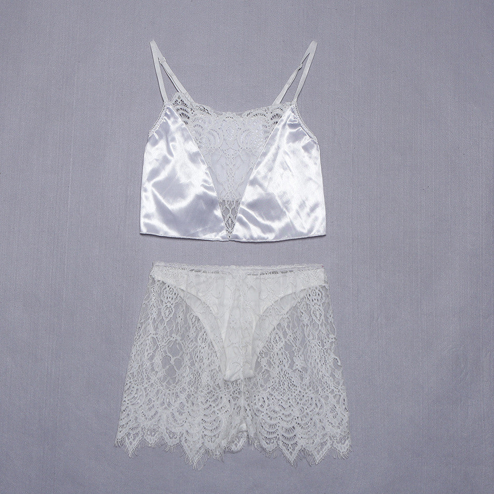 Completino raso-pizzo Elessa