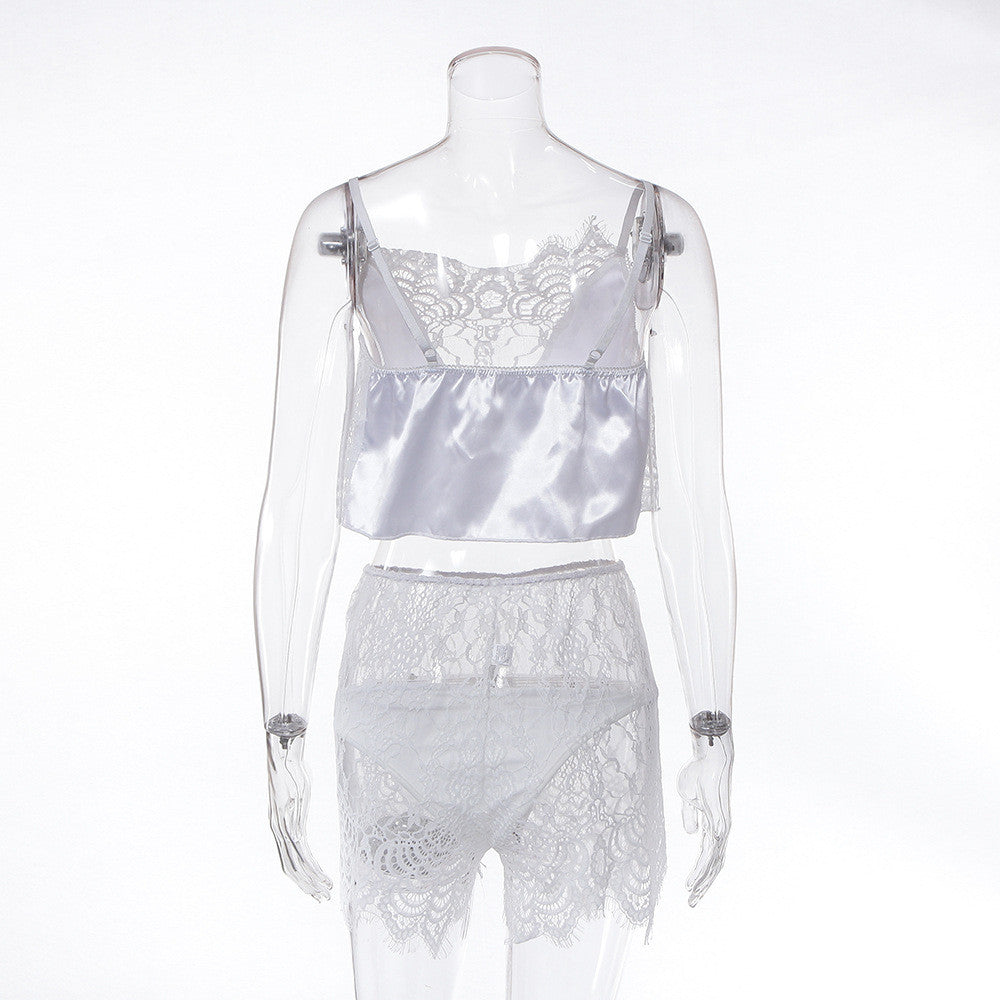 Completino raso-pizzo Elessa