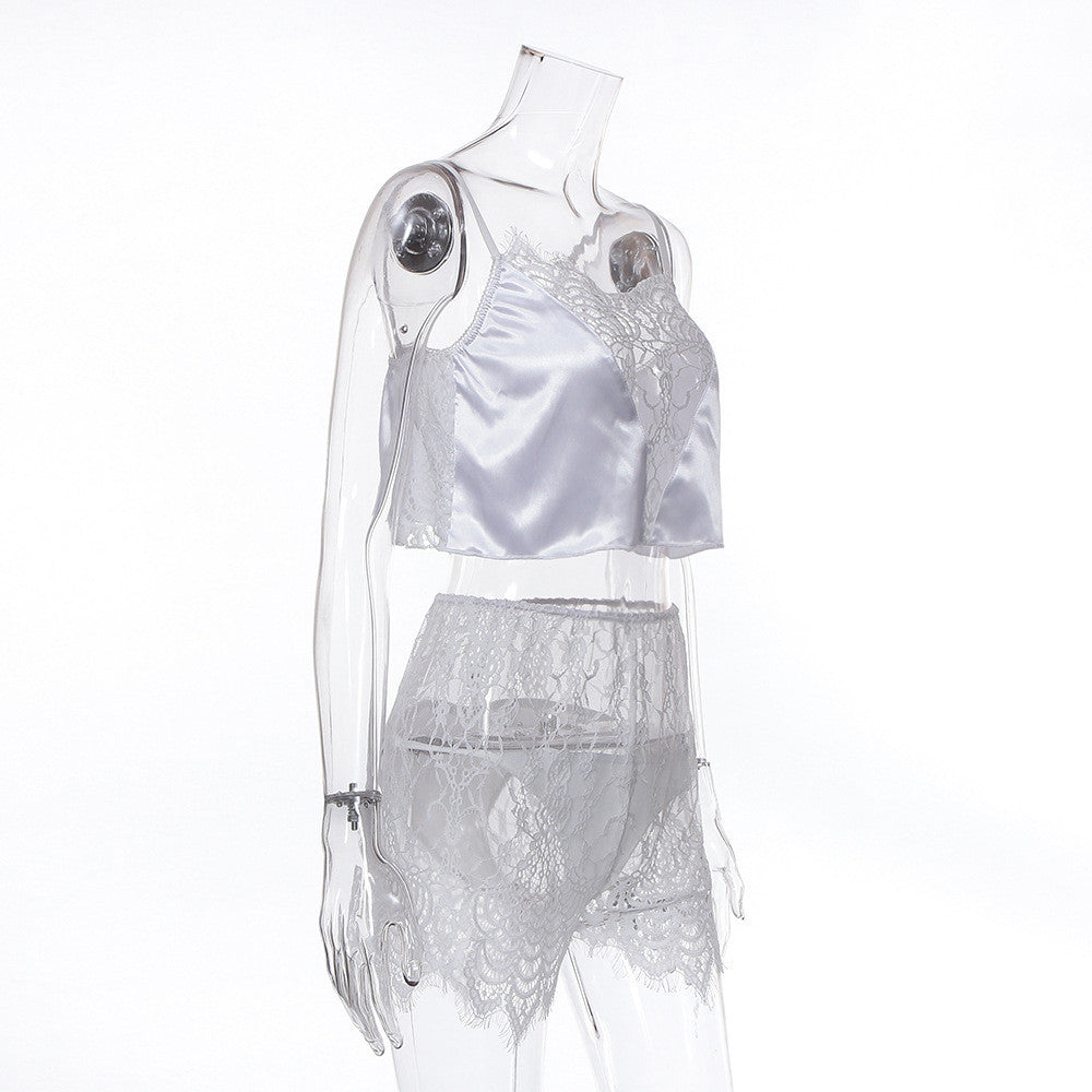 Completino raso-pizzo Elessa