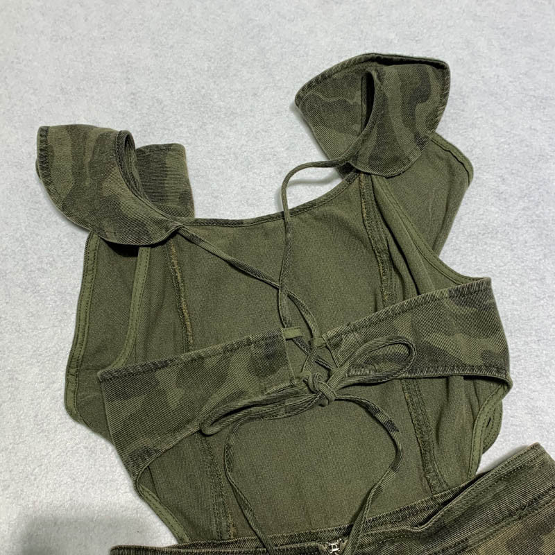 Jumpsuit militare volant