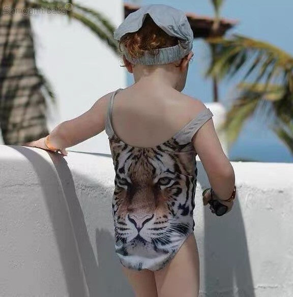 Costume intero bimba tigre