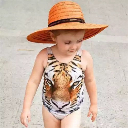 Costume intero bimba tigre