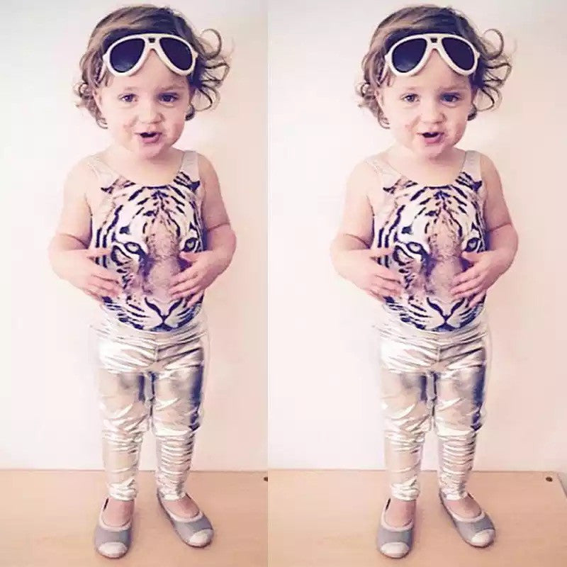 Costume intero bimba tigre