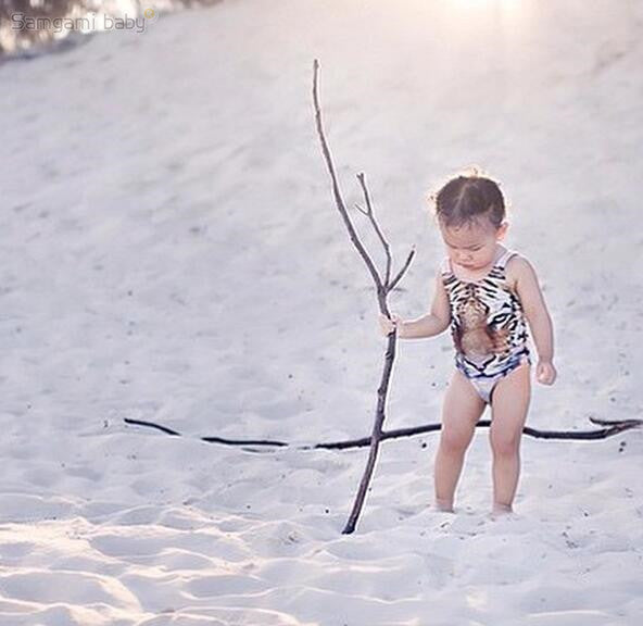 Costume intero bimba tigre