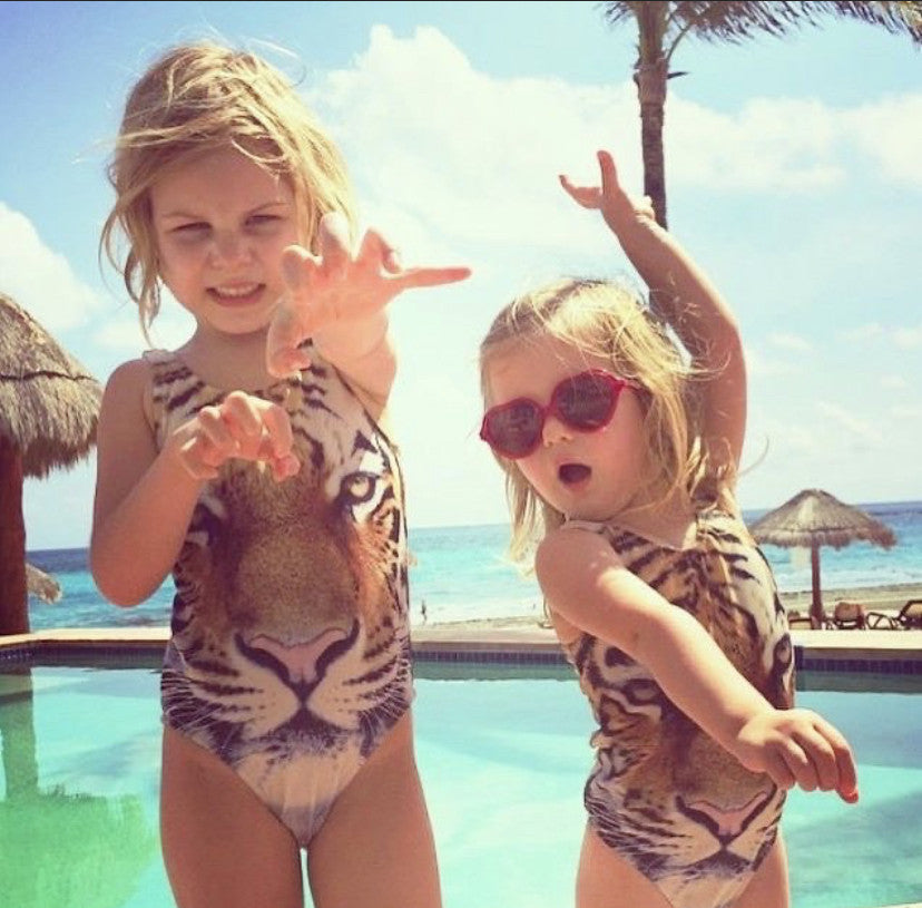 Costume intero bimba tigre