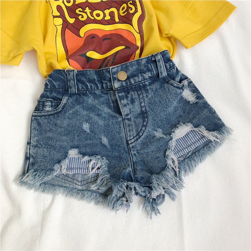 Shorts denim bambina