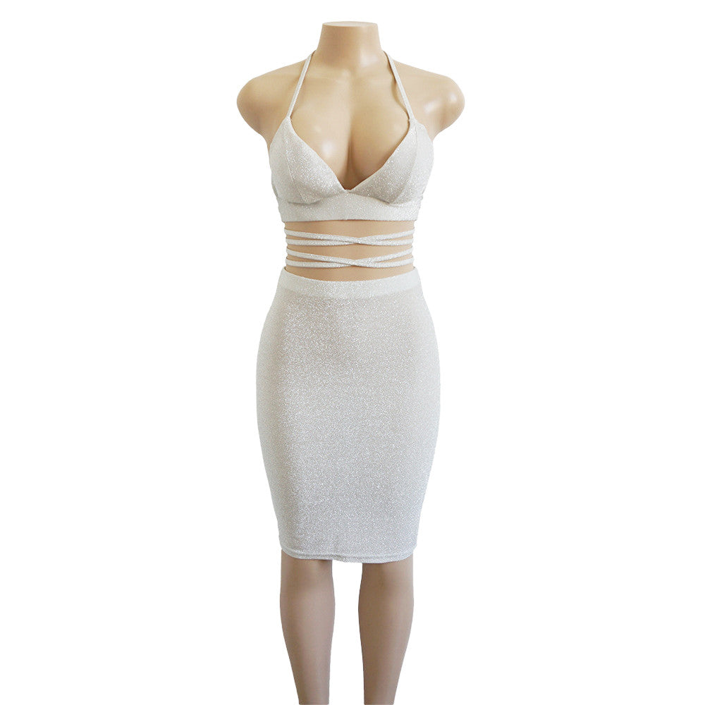 Completino lurex top + longuette