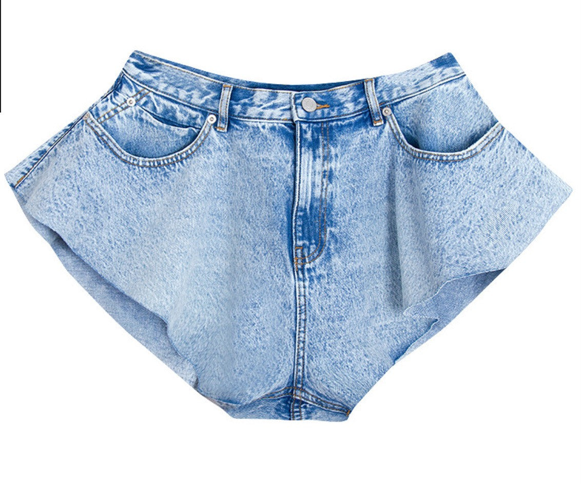 Shorts gonnellino jeans