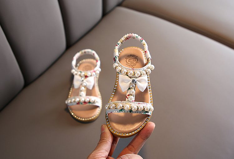 Sandaletti bimba perle Tina
