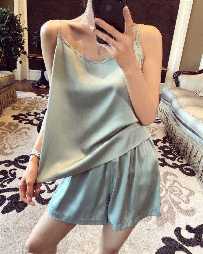 Pigiamino raso-pizzo Casha