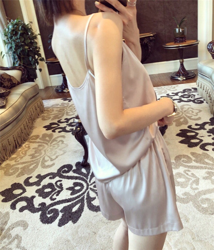 Pigiamino raso-pizzo Casha