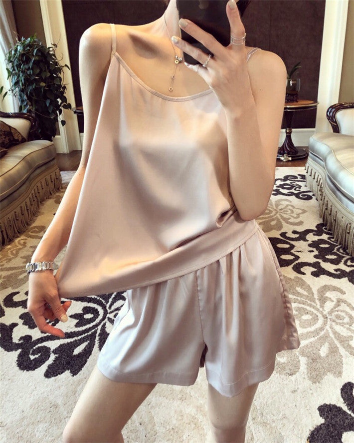 Pigiamino raso-pizzo Casha