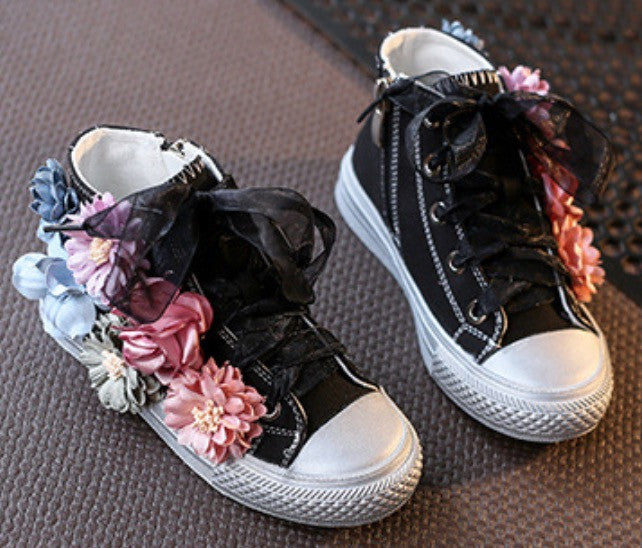 Sneakers baby-adult flower