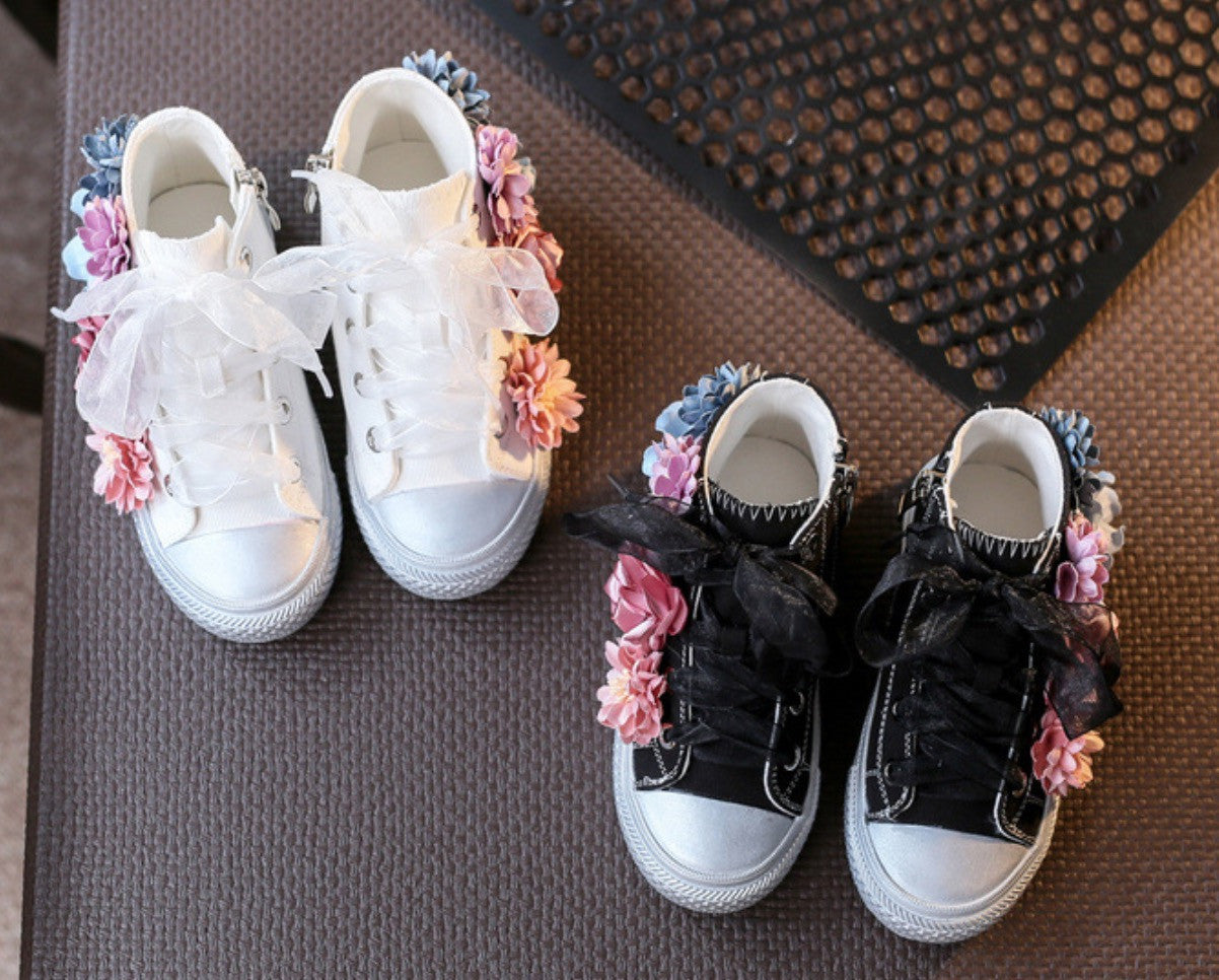 Sneakers baby-adult flower
