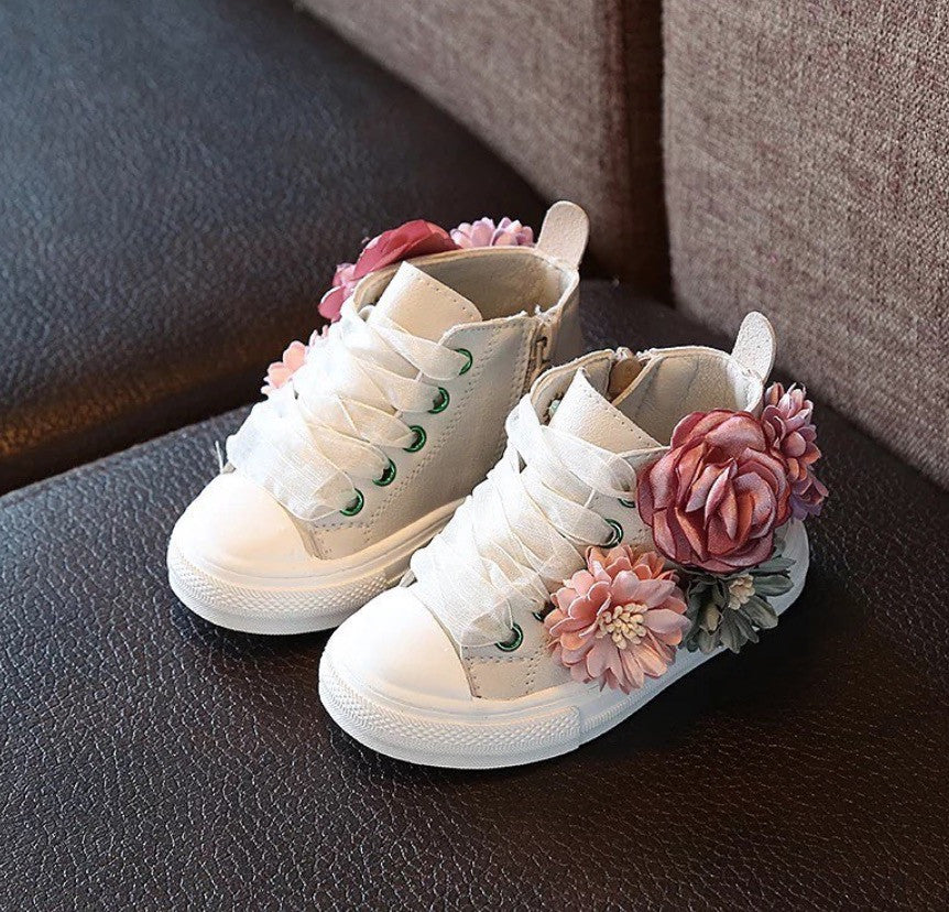 Sneakers baby-adult flower