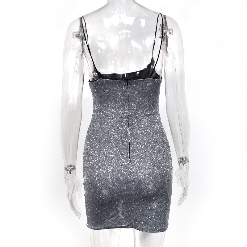 Tubino lurex spalline sottili