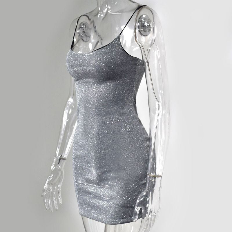 Tubino lurex spalline sottili