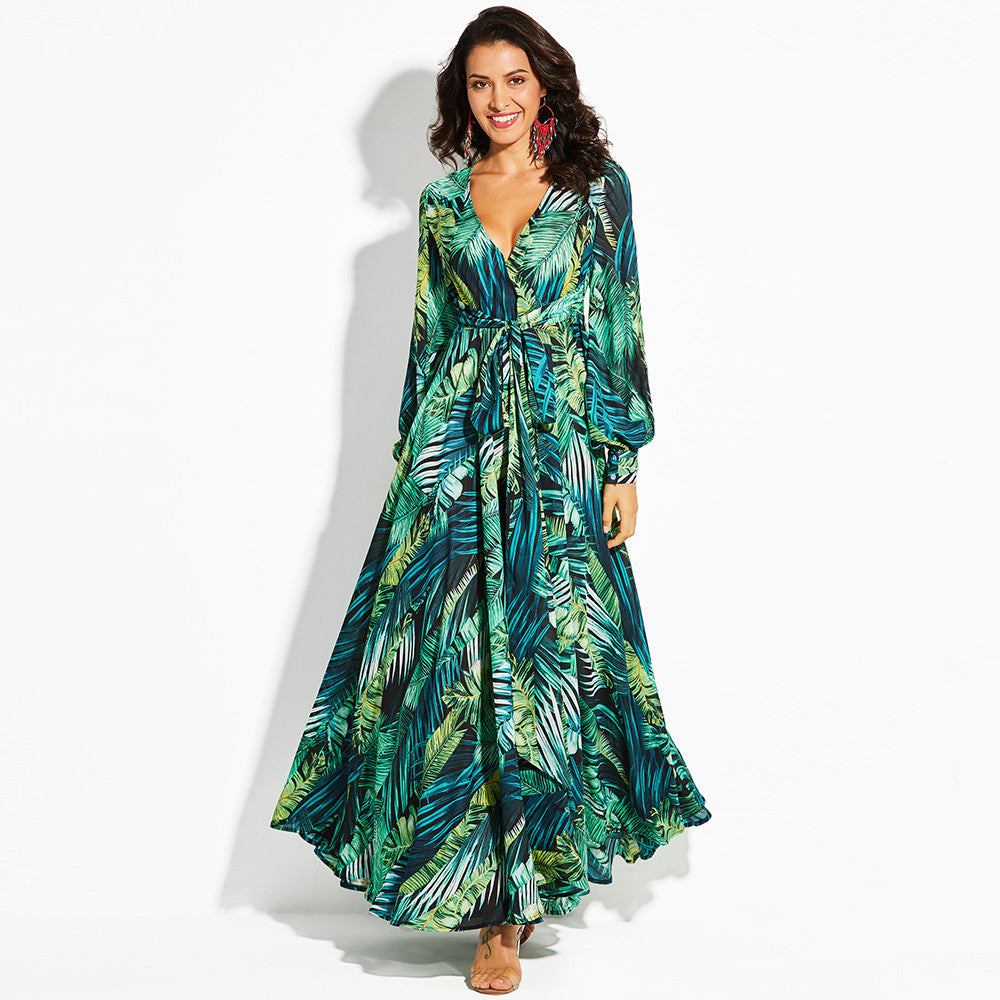 Maxidress foresta tropicale