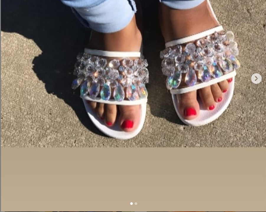 Ciabattine cristal strass