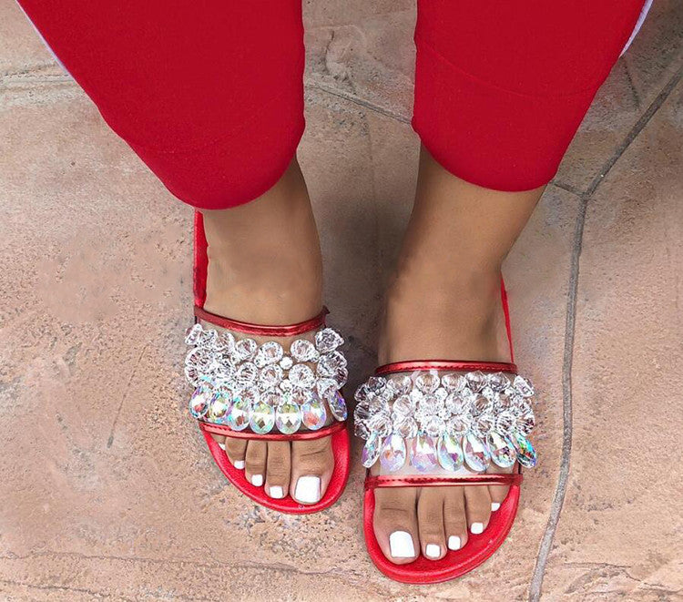 Ciabattine cristal strass