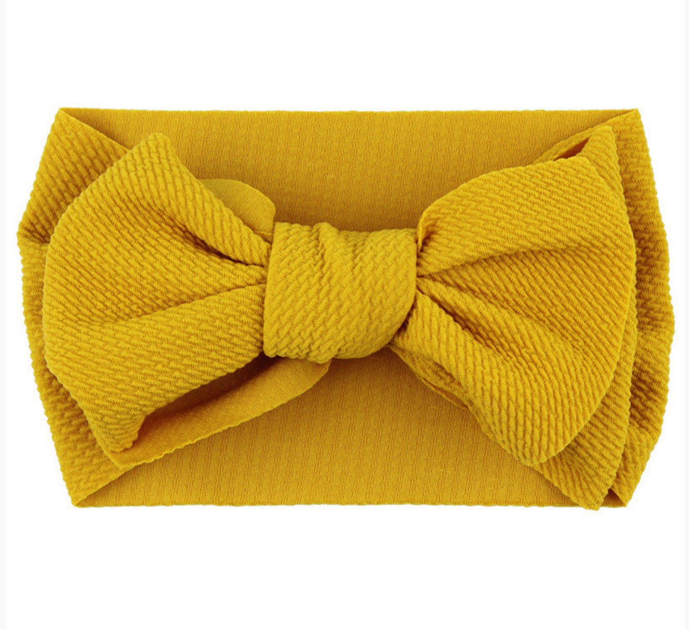 Fascia-fiocco neonata a costine