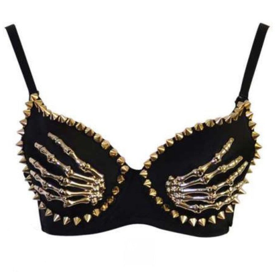 Hand Bone Bra dark rock look — Dream Shop