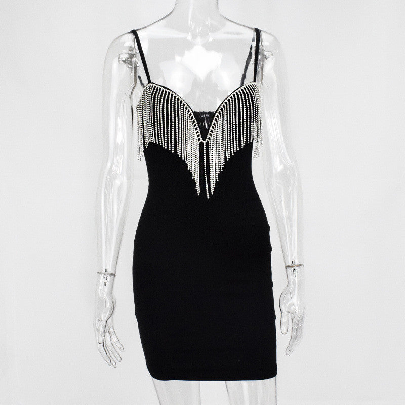 Abito frange strass Fenola