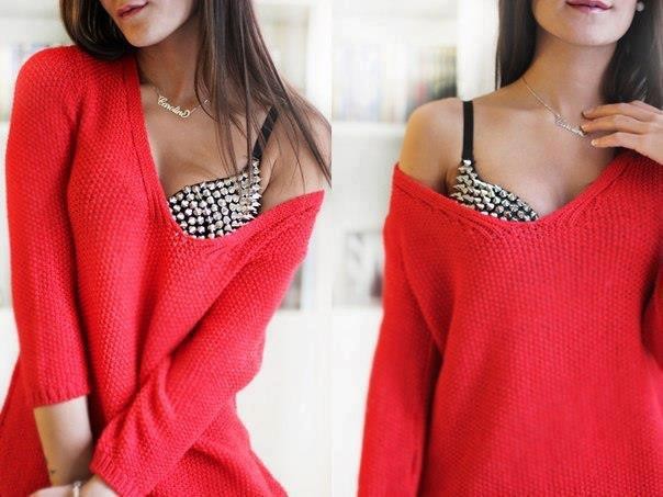 Reggiseno Borchiato Argento