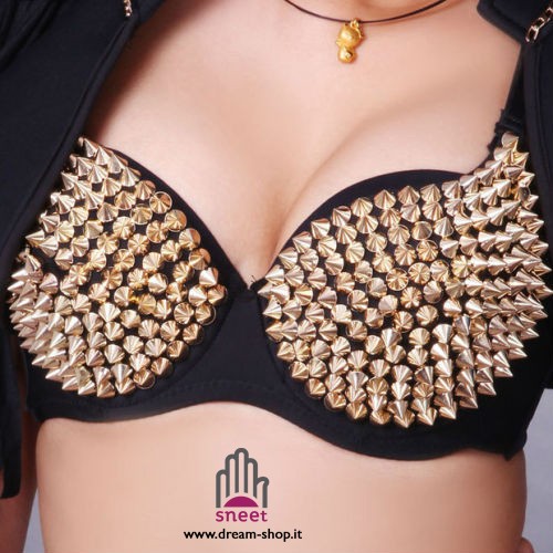 Gold Studded Bra