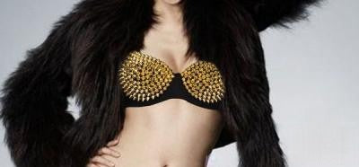 Reggiseno Borchiato Oro — push-up dettaglio | Dream Shop