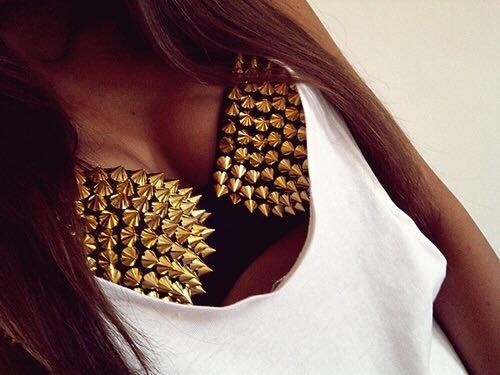 Gold Studded Bra