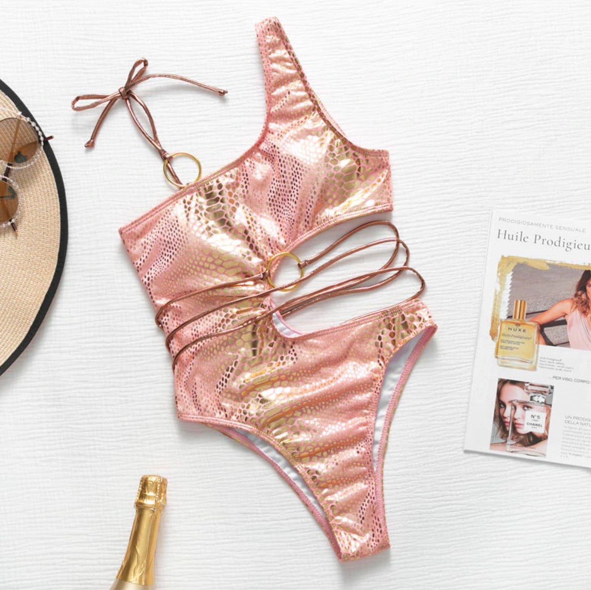 Monokini gold pyton