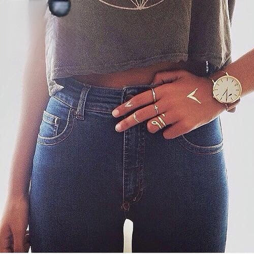 Skinny jeans simple whime Nero vista frontale | Dream Shop