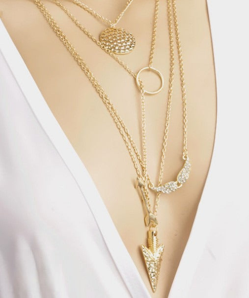 Collana Cupido - effetto a strati indossata | Dream Shop