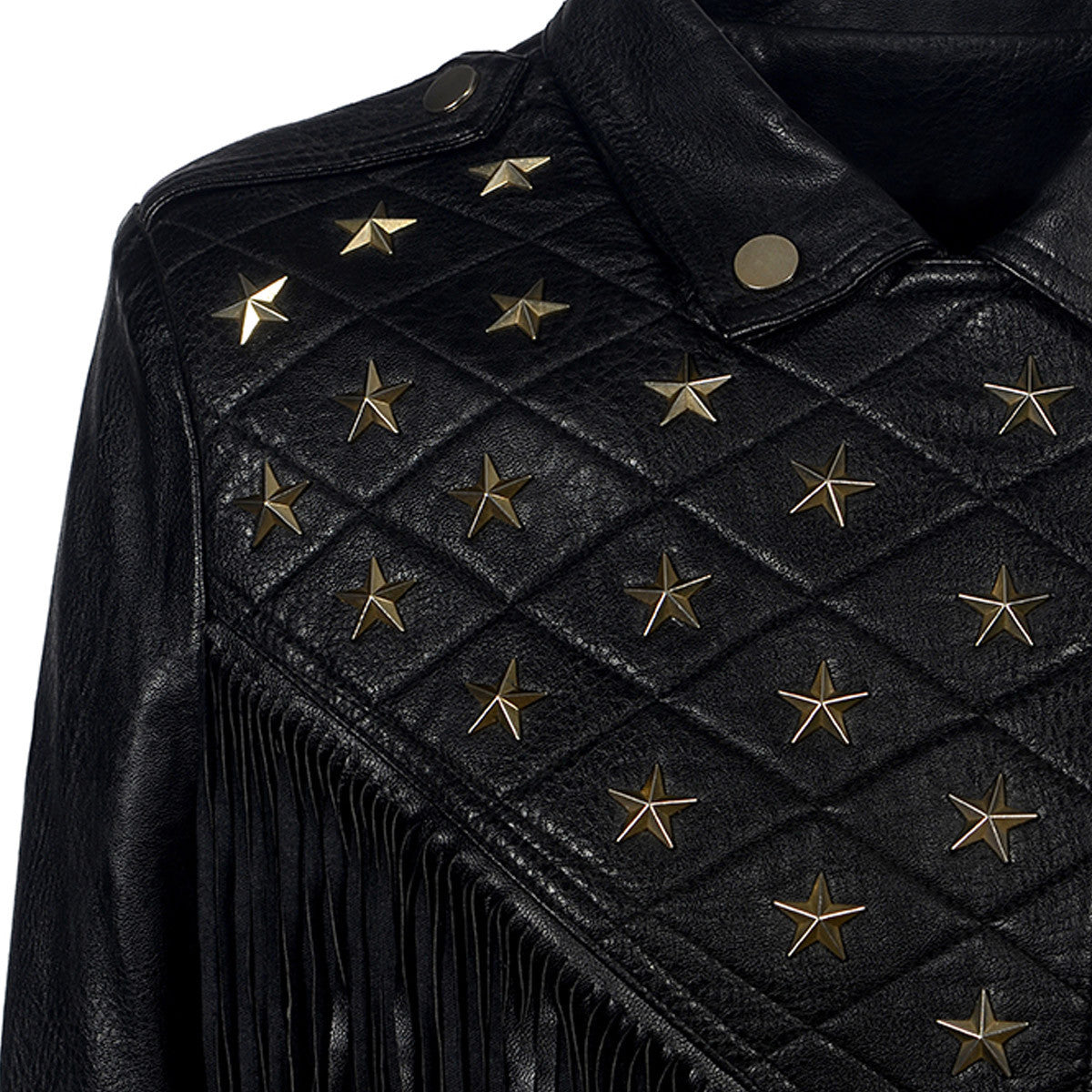 Giacca ecopelle frangestars