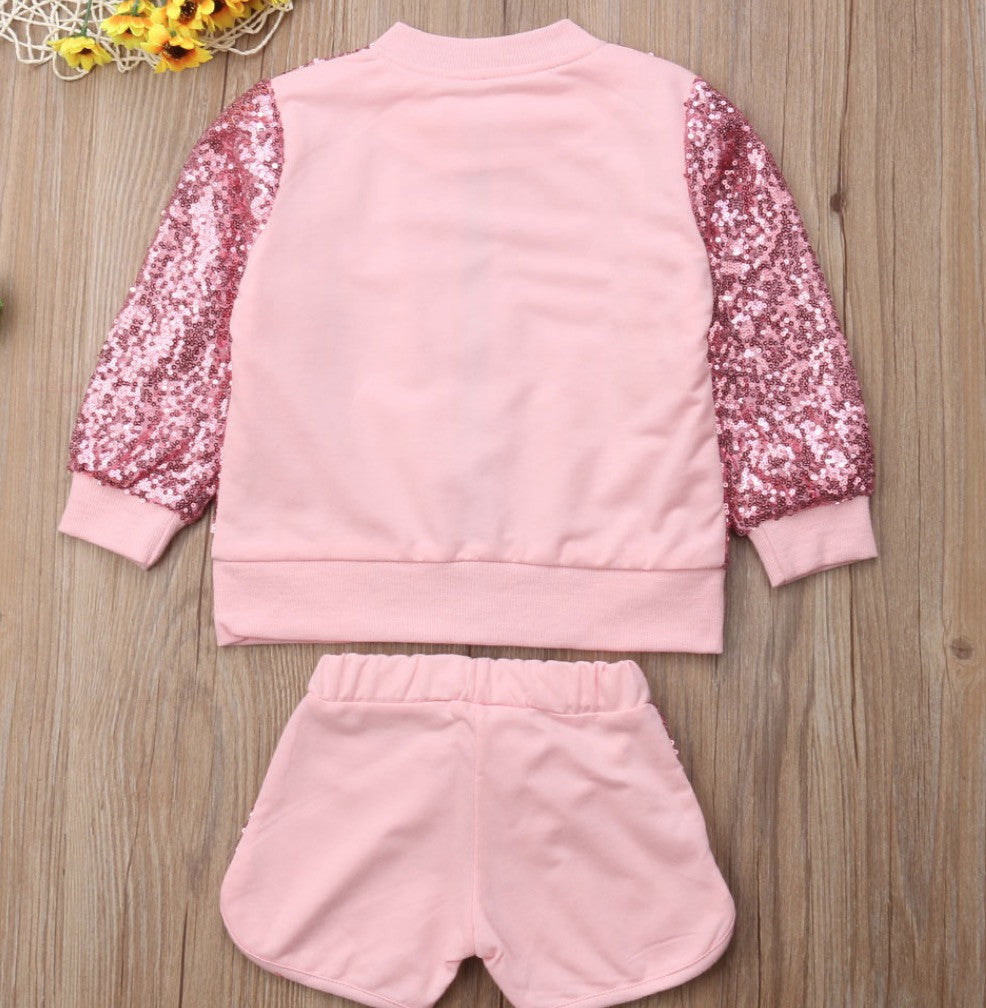 Completo bimba pailettes shortys