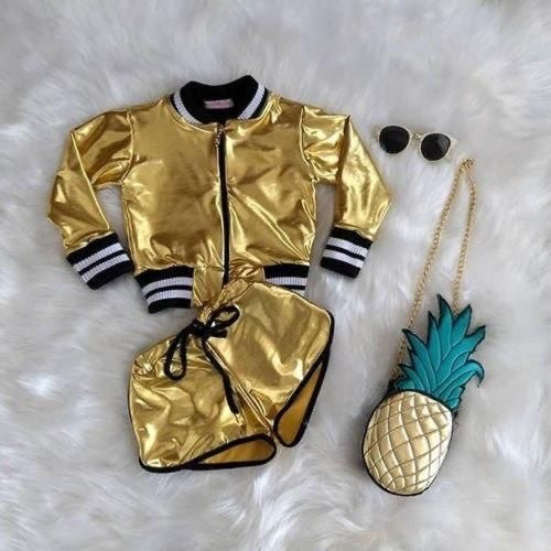 Completo sporty gold baby