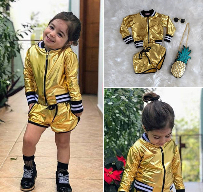 Completo sporty gold baby