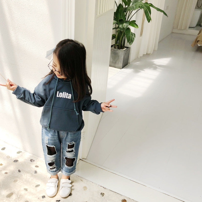 Jeans bimba calzarete