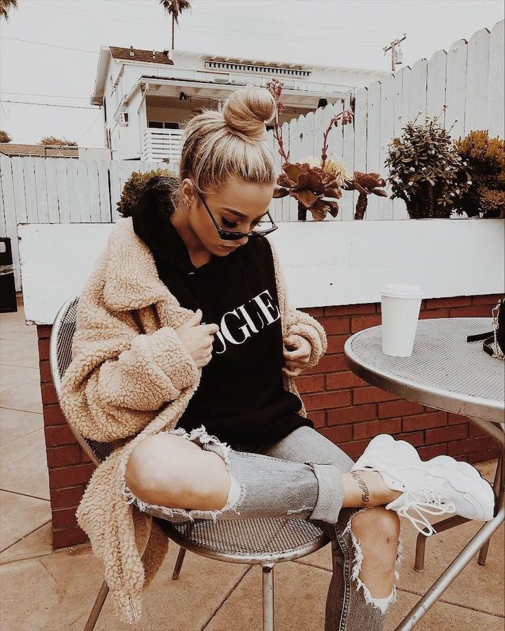 Maxi cappotto peluches