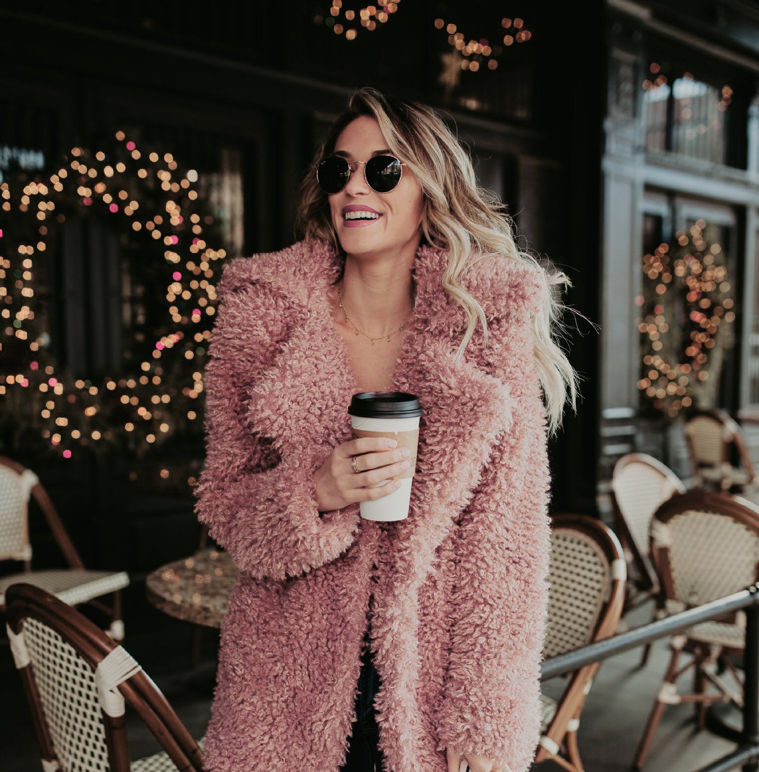 Cappotto lana riccia