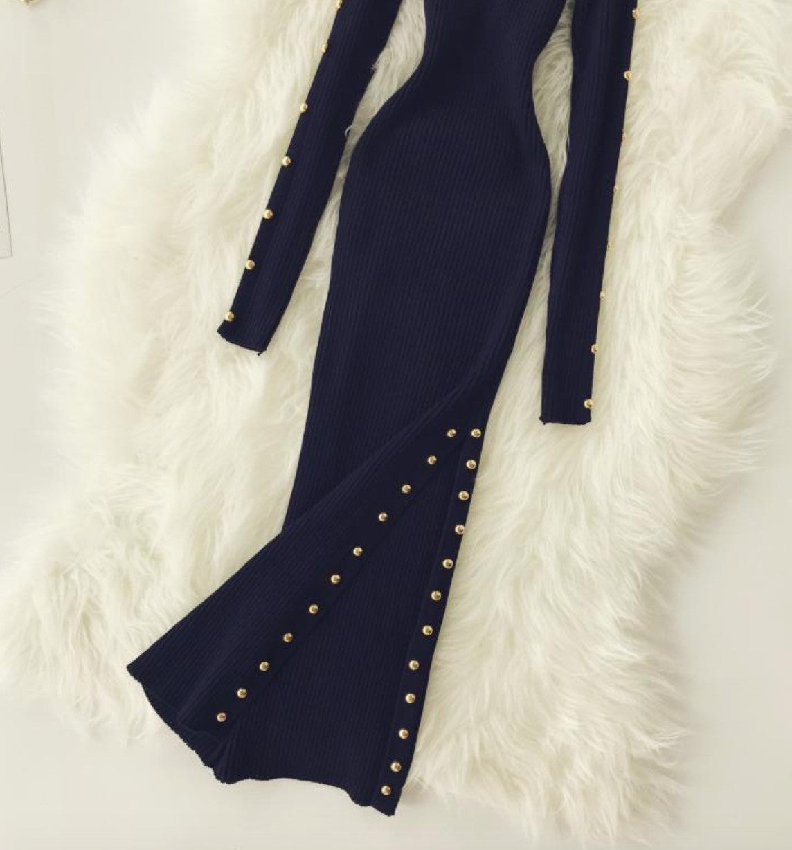 Abito maglia buttones