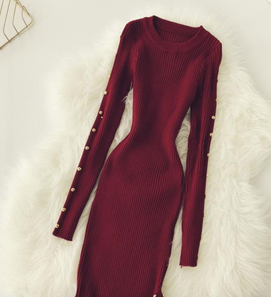 Abito maglia buttones