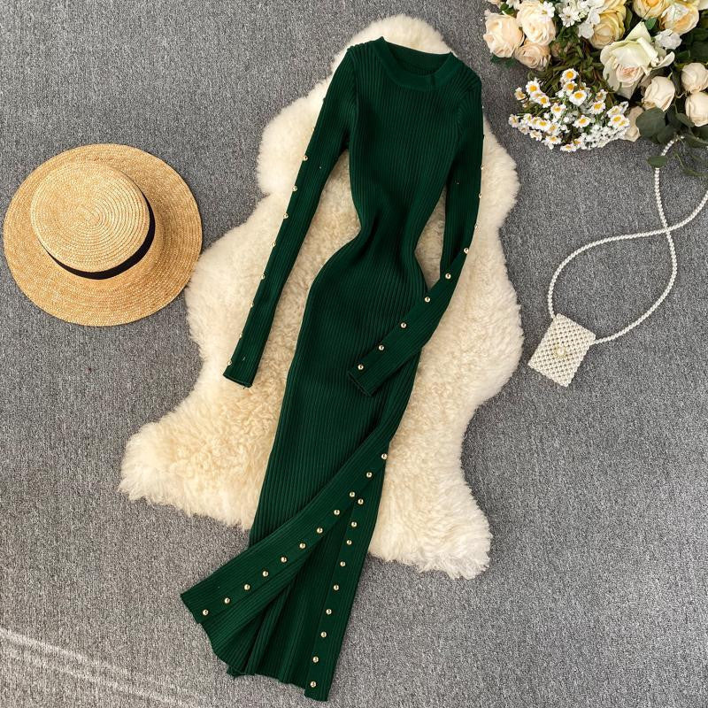 Abito maglia buttones