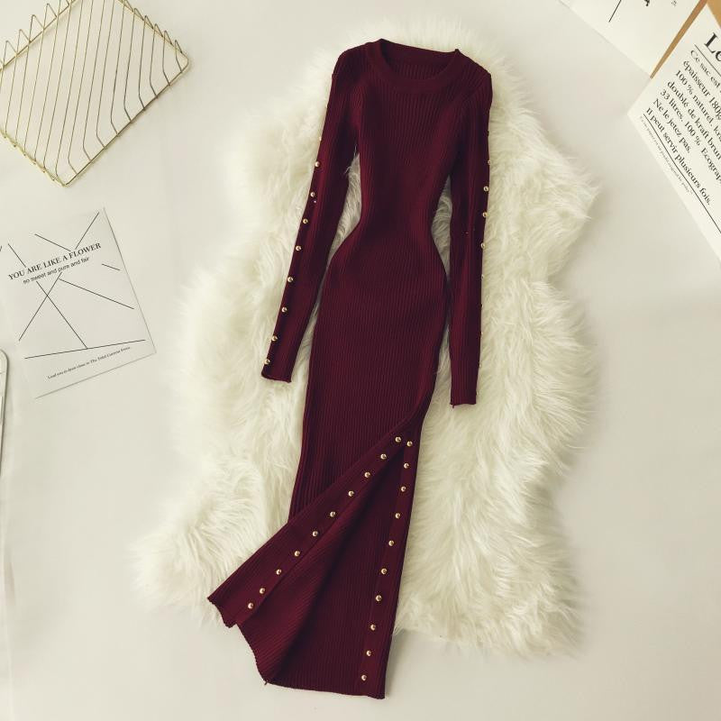 Abito maglia buttones