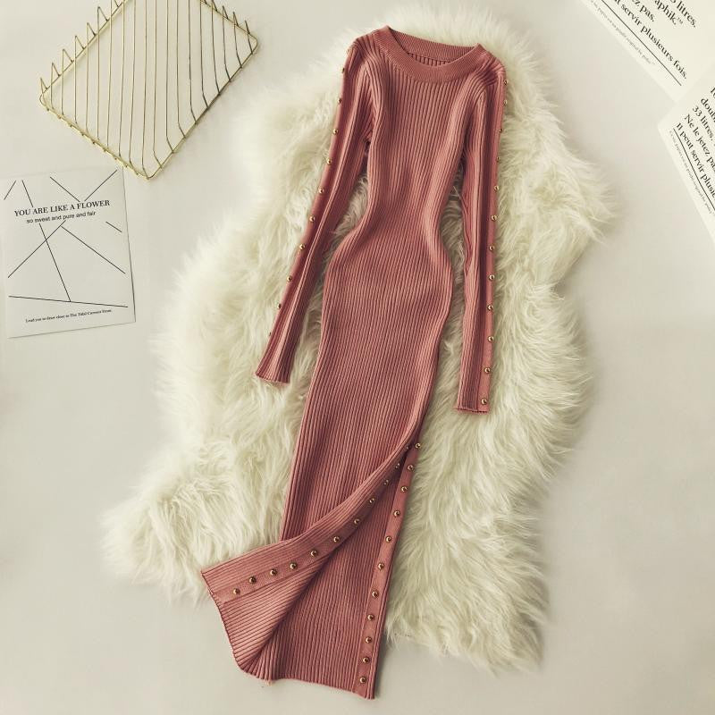 Abito maglia buttones