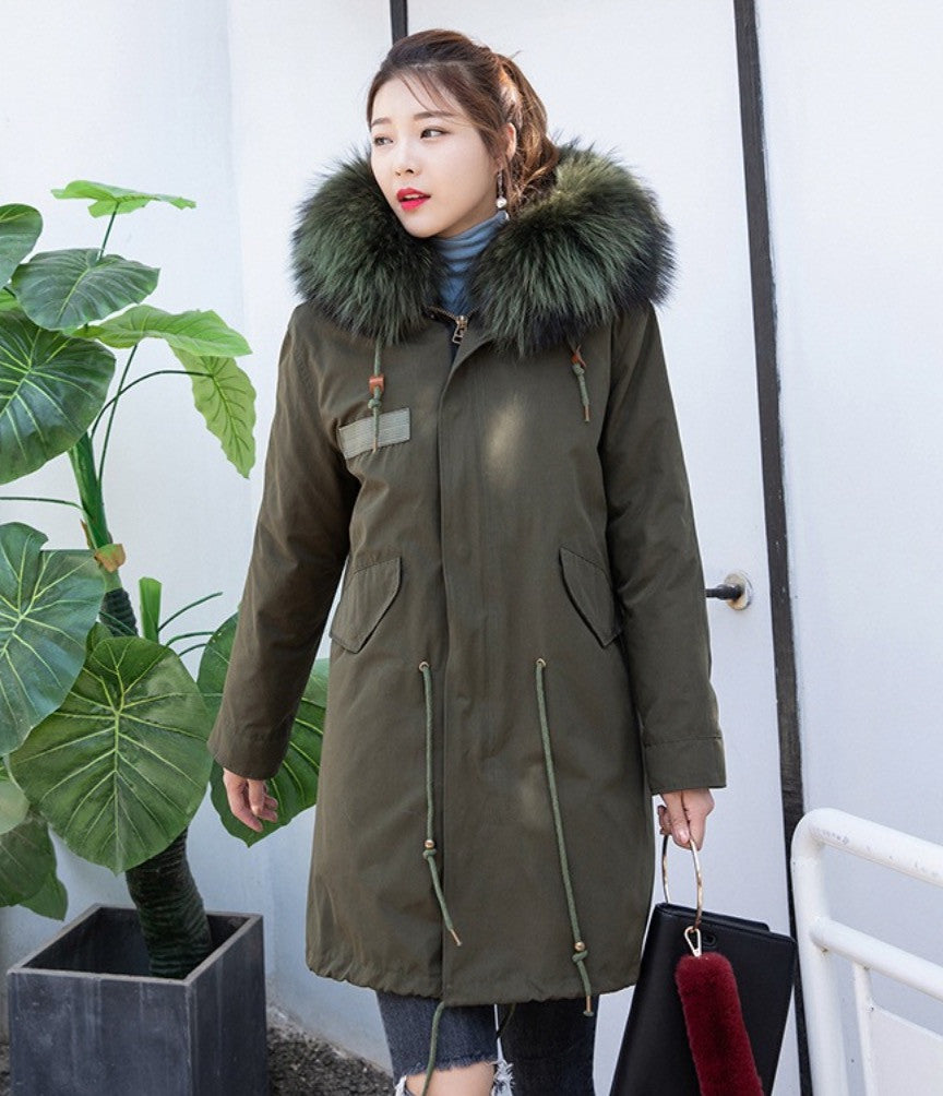 Parka black real