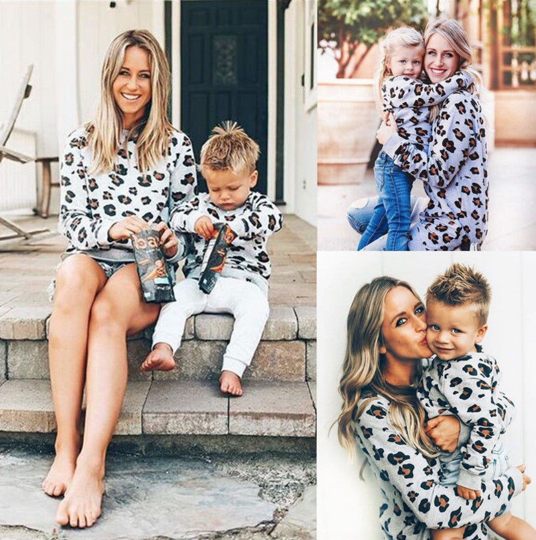 Felpa coordinata mamma figlio