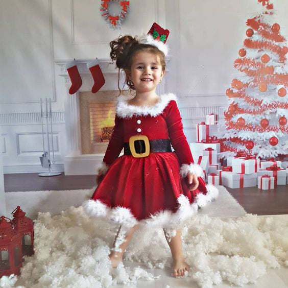 Baby vestito bimba Santa Claus